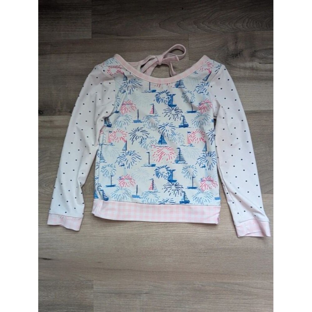 SweetHoney Firework Print Rashguard, 5T (U1)